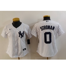 Women New York Yankees 0 Marcus Stroman White Stitched Baseball Jersey Women New York Yankees 0 Marcus Stroman White Stitched Baseball Jersey