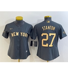 Women New York Yankees 27 Giancarlo Stanton 2022 All Star Charcoal Stitched Baseball Jersey Women New York Yankees 27 Giancarlo Stanton 2022 All Star Charcoal Stitched Baseball Jersey