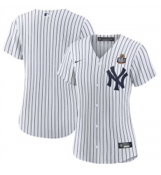 Women New York Yankees Blank White 2024 World Series Cool Base Stitched Baseball Jersey Women New York Yankees Blank White 2024 World Series Cool Base Stitched Baseball Jersey