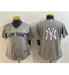 Women New York Yankees Gray Team Big Logo Cool Base Stitched Jersey 4 Women New York Yankees Gray Team Big Logo Cool Base Stitched Jersey 4