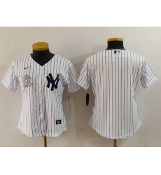 Women New York Yankees White Team Big Logo Cool Base Stitched Jersey 18 Women New York Yankees White Team Big Logo Cool Base Stitched Jersey 18