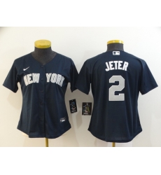 Women Yankees 2 Derek Jeter Navy Women 2020 Nike Cool Base Jersey Women Yankees 2 Derek Jeter Navy Women 2020 Nike Cool Base Jersey