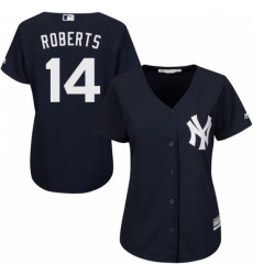 Womens Majestic New York Yankees 14 Brian Roberts Replica Navy Blue Alternate MLB Jersey Womens Majestic New York Yankees 14 Brian Roberts Replica Navy Blue Alternate MLB Jersey