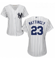 Womens Majestic New York Yankees 23 Don Mattingly Replica White Home MLB Jersey Womens Majestic New York Yankees 23 Don Mattingly Replica White Home MLB Jersey