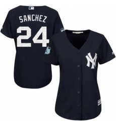Womens Majestic New York Yankees 24 Gary Sanchez Authentic Navy Blue 2017 Spring Training Cool BaseMLB Jersey Womens Majestic New York Yankees 24 Gary Sanchez Authentic Navy Blue 2017 Spring Training Cool BaseMLB Jersey