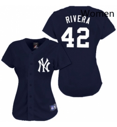 Womens Majestic New York Yankees 42 Mariano Rivera Authentic Navy Blue MLB Jersey Womens Majestic New York Yankees 42 Mariano Rivera Authentic Navy Blue MLB Jersey