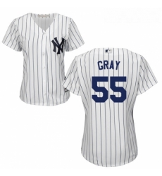 Womens Majestic New York Yankees 55 Sonny Gray Replica White Home MLB Jersey Womens Majestic New York Yankees 55 Sonny Gray Replica White Home MLB Jersey
