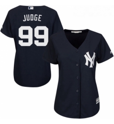 Womens Majestic New York Yankees 99 Aaron Judge Replica Navy Blue Alternate MLB Jersey Womens Majestic New York Yankees 99 Aaron Judge Replica Navy Blue Alternate MLB Jersey