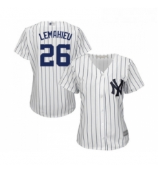 Womens New York Yankees 26 DJ LeMahieu Authentic White Home Baseball Jersey Womens New York Yankees 26 DJ LeMahieu Authentic White Home Baseball Jersey