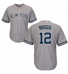 Youth Majestic New York Yankees 12 Wade Boggs Authentic Grey Road MLB Jersey Youth Majestic New York Yankees 12 Wade Boggs Authentic Grey Road MLB Jersey