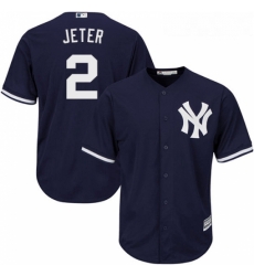 Youth Majestic New York Yankees 2 Derek Jeter Authentic Navy Blue Alternate MLB Jersey Youth Majestic New York Yankees 2 Derek Jeter Authentic Navy Blue Alternate MLB Jersey