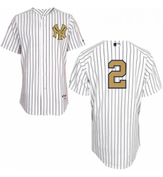 Youth Majestic New York Yankees 2 Derek Jeter Authentic White Fashion Gold MLB Jersey Youth Majestic New York Yankees 2 Derek Jeter Authentic White Fashion Gold MLB Jersey