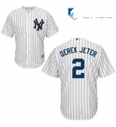Youth Majestic New York Yankees 2 Derek Jeter Authentic White Home MLB Jersey Youth Majestic New York Yankees 2 Derek Jeter Authentic White Home MLB Jersey