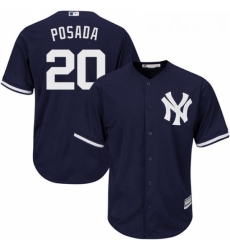 Youth Majestic New York Yankees 20 Jorge Posada Authentic Navy Blue Alternate MLB Jersey Youth Majestic New York Yankees 20 Jorge Posada Authentic Navy Blue Alternate MLB Jersey