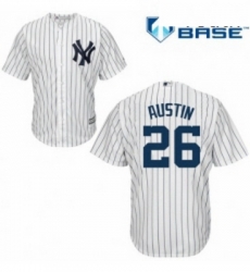 Youth Majestic New York Yankees 26 Tyler Austin Authentic White Home MLB Jersey Youth Majestic New York Yankees 26 Tyler Austin Authentic White Home MLB Jersey