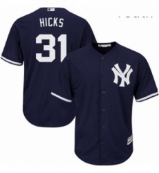 Youth Majestic New York Yankees 31 Aaron Hicks Replica Navy Blue Alternate MLB Jersey Youth Majestic New York Yankees 31 Aaron Hicks Replica Navy Blue Alternate MLB Jersey