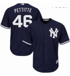 Youth Majestic New York Yankees 46 Andy Pettitte Replica Navy Blue Alternate MLB Jersey Youth Majestic New York Yankees 46 Andy Pettitte Replica Navy Blue Alternate MLB Jersey