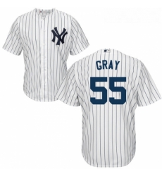 Youth Majestic New York Yankees 55 Sonny Gray Replica White Home MLB Jersey Youth Majestic New York Yankees 55 Sonny Gray Replica White Home MLB Jersey
