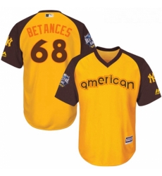 Youth Majestic New York Yankees 68 Dellin Betances Authentic Yellow 2016 All Star American League BP Cool BaseMLB Jersey Youth Majestic New York Yankees 68 Dellin Betances Authentic Yellow 2016 All Star American League BP Cool BaseMLB Jersey