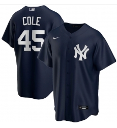 Youth Nike New York Yankees 45 Gerrit Cole Navy Road Stitched Baseball Jersey Youth Nike New York Yankees 45 Gerrit Cole Navy Road Stitched Baseball Jersey