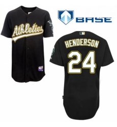 Mens Majestic Oakland Athletics 24 Rickey Henderson Replica Black Cool Base MLB Jersey Mens Majestic Oakland Athletics 24 Rickey Henderson Replica Black Cool Base MLB Jersey