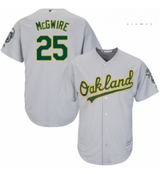 Mens Majestic Oakland Athletics 25 Mark McGwire Replica Grey Road Cool Base MLB Jersey Mens Majestic Oakland Athletics 25 Mark McGwire Replica Grey Road Cool Base MLB Jersey