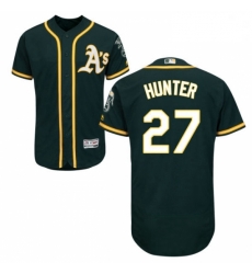 Mens Majestic Oakland Athletics 27 Catfish Hunter Green Alternate Flex Base Authentic Collection MLB Jersey Mens Majestic Oakland Athletics 27 Catfish Hunter Green Alternate Flex Base Authentic Collection MLB Jersey