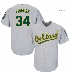 Mens Majestic Oakland Athletics 34 Rollie Fingers Replica Grey Road Cool Base MLB Jersey Mens Majestic Oakland Athletics 34 Rollie Fingers Replica Grey Road Cool Base MLB Jersey