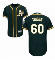 Mens Majestic Oakland Athletics 60 Andrew Triggs Green Flexbase Authentic Collection MLB Jersey Mens Majestic Oakland Athletics 60 Andrew Triggs Green Flexbase Authentic Collection MLB Jersey