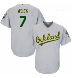 Mens Majestic Oakland Athletics 7 Walt Weiss Replica Grey Road Cool Base MLB Jersey Mens Majestic Oakland Athletics 7 Walt Weiss Replica Grey Road Cool Base MLB Jersey