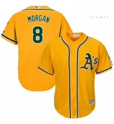 Mens Majestic Oakland Athletics 8 Joe Morgan Replica Gold Alternate 2 Cool Base MLB Jersey Mens Majestic Oakland Athletics 8 Joe Morgan Replica Gold Alternate 2 Cool Base MLB Jersey