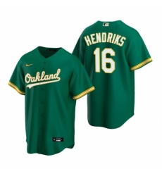 Mens Nike Oakland Athletics 16 Liam Hendriks Green Alternate Stitched Baseball Jersey Mens Nike Oakland Athletics 16 Liam Hendriks Green Alternate Stitched Baseball Jersey
