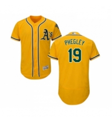 Mens Oakland Athletics 19 Josh Phegley Gold Alternate Flex Base Authentic Collection Baseball Jersey Mens Oakland Athletics 19 Josh Phegley Gold Alternate Flex Base Authentic Collection Baseball Jersey