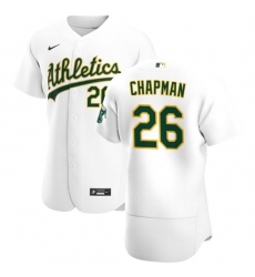 Oakland Athletics 26 Matt Chapman Men Nike White Home 2020 Authentic Player MLB Jersey Oakland Athletics 26 Matt Chapman Men Nike White Home 2020 Authentic Player MLB Jersey
