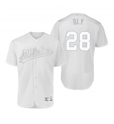 Oakland Athletics Matt Olson Oly White 2019 Players Weekend MLB Jersey Oakland Athletics Matt Olson Oly White 2019 Players Weekend MLB Jersey