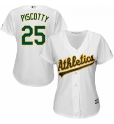 Womens Majestic Oakland Athletics 25 Stephen Piscotty Authentic White Home Cool Base MLB Jersey Womens Majestic Oakland Athletics 25 Stephen Piscotty Authentic White Home Cool Base MLB Jersey