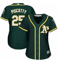 Womens Majestic Oakland Athletics 25 Stephen Piscotty Replica Green Alternate 1 Cool Base MLB Jersey Womens Majestic Oakland Athletics 25 Stephen Piscotty Replica Green Alternate 1 Cool Base MLB Jersey