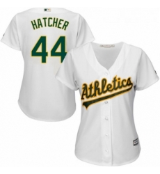 Womens Majestic Oakland Athletics 44 Chris Hatcher Authentic White Home Cool Base MLB Jersey Womens Majestic Oakland Athletics 44 Chris Hatcher Authentic White Home Cool Base MLB Jersey