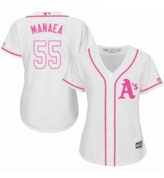 Womens Majestic Oakland Athletics 55 Sean Manaea Replica White Fashion Cool Base MLB Jersey Womens Majestic Oakland Athletics 55 Sean Manaea Replica White Fashion Cool Base MLB Jersey