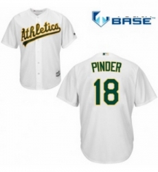 Youth Majestic Oakland Athletics 18 Chad Pinder Replica White Home Cool Base MLB Jersey Youth Majestic Oakland Athletics 18 Chad Pinder Replica White Home Cool Base MLB Jersey