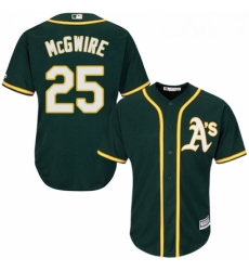 Youth Majestic Oakland Athletics 25 Mark McGwire Authentic Green Alternate 1 Cool Base MLB Jersey Youth Majestic Oakland Athletics 25 Mark McGwire Authentic Green Alternate 1 Cool Base MLB Jersey