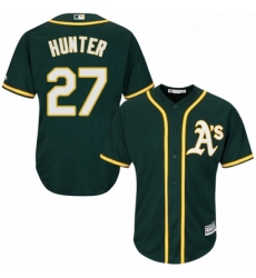 Youth Majestic Oakland Athletics 27 Catfish Hunter Authentic Green Alternate 1 Cool Base MLB Jersey Youth Majestic Oakland Athletics 27 Catfish Hunter Authentic Green Alternate 1 Cool Base MLB Jersey