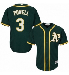 Youth Majestic Oakland Athletics 3 Boog Powell Replica Green Alternate 1 Cool Base MLB Jersey Youth Majestic Oakland Athletics 3 Boog Powell Replica Green Alternate 1 Cool Base MLB Jersey