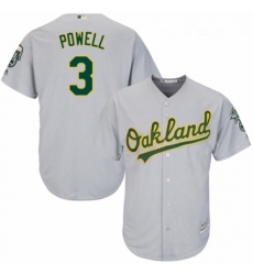 Youth Majestic Oakland Athletics 3 Boog Powell Replica Grey Road Cool Base MLB Jersey Youth Majestic Oakland Athletics 3 Boog Powell Replica Grey Road Cool Base MLB Jersey