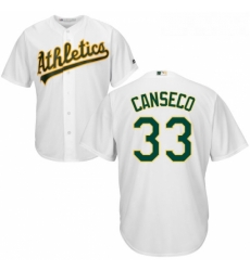 Youth Majestic Oakland Athletics 33 Jose Canseco Replica White Home Cool Base MLB Jersey Youth Majestic Oakland Athletics 33 Jose Canseco Replica White Home Cool Base MLB Jersey