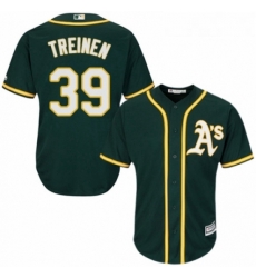 Youth Majestic Oakland Athletics 39 Blake Treinen Authentic Green Alternate 1 Cool Base MLB Jersey Youth Majestic Oakland Athletics 39 Blake Treinen Authentic Green Alternate 1 Cool Base MLB Jersey