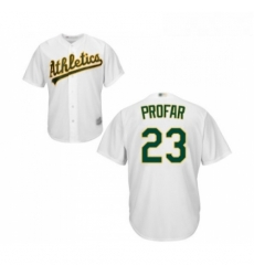 Youth Oakland Athletics 23 Jurickson Profar Replica White Home Cool Base Baseball Jersey Youth Oakland Athletics 23 Jurickson Profar Replica White Home Cool Base Baseball Jersey
