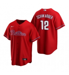 Men Philadelphia Phillies 12 Kyle Schwarber Red Cool Base Stitched Jerse Men Philadelphia Phillies 12 Kyle Schwarber Red Cool Base Stitched Jerse