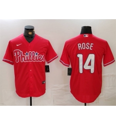 Men Philadelphia Phillies 14 Pete Rose Red Cool Base Stitched Jersey Men Philadelphia Phillies 14 Pete Rose Red Cool Base Stitched Jersey