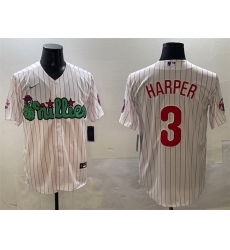 Men Philadelphia Phillies 3 Bryce Harper White Phanatic Cool Base Stitched Jersey Men Philadelphia Phillies 3 Bryce Harper White Phanatic Cool Base Stitched Jersey